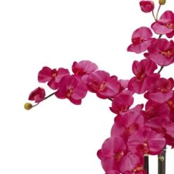 2.5ft. Pink Moth Orchid Arrangement With Decorative Vase -Michaels D292705S 14