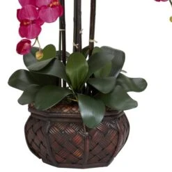 2.5ft. Pink Moth Orchid Arrangement With Decorative Vase -Michaels D292705S 15
