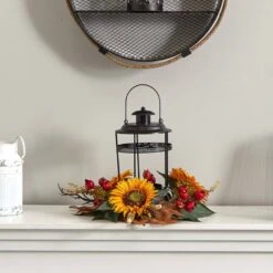 18" Sunflower Berry Candelabrum Centerpiece -Michaels D292745S 14