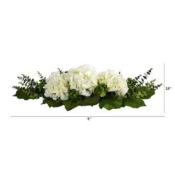 9" Hydrangea & Eucalyptus Floral Arrangement -Michaels D292754S 2