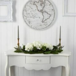 9" Hydrangea & Eucalyptus Floral Arrangement -Michaels D292754S 4