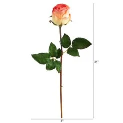 Peach Rose Bud Stem, 6ct. 8 Peach Rose Bud Stem, 6ct. -Michaels D293209S 12