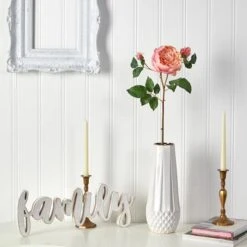 Peach & Pink Rose Stem, 6ct. -Michaels D293227S 3