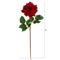 Red Rose Stem, 6ct. -Michaels D293228S 2