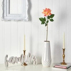 Orange Rose Stem, 6ct. 9 Orange Rose Stem, 6ct. -Michaels D293231S 3