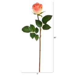Peach & Cream Rose Bud Stem, 6ct. -Michaels D293234S 2