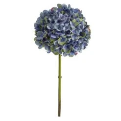 Blue Hydrangea Artificial Flower Stem, 3ct. 7 Blue Hydrangea Artificial Flower Stem, 3ct. -Michaels D293250S 1 1