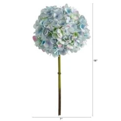Light Blue Hydrangea Artificial Flower Stem, 3ct. -Michaels D293251S 2