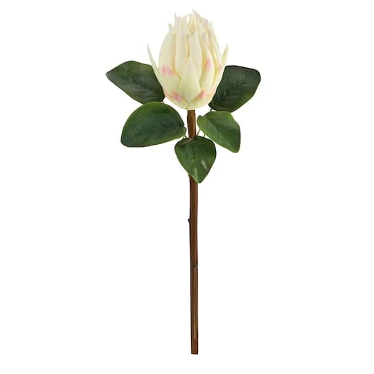White King Protea Artificial Flower Stem, 4ct. 4 White King Protea Artificial Flower Stem, 4ct. - Image 2