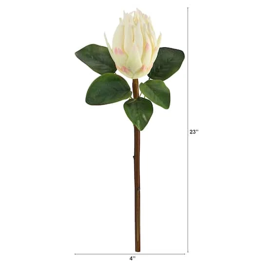 White King Protea Artificial Flower Stem, 4ct. 5 White King Protea Artificial Flower Stem, 4ct. - Image 3