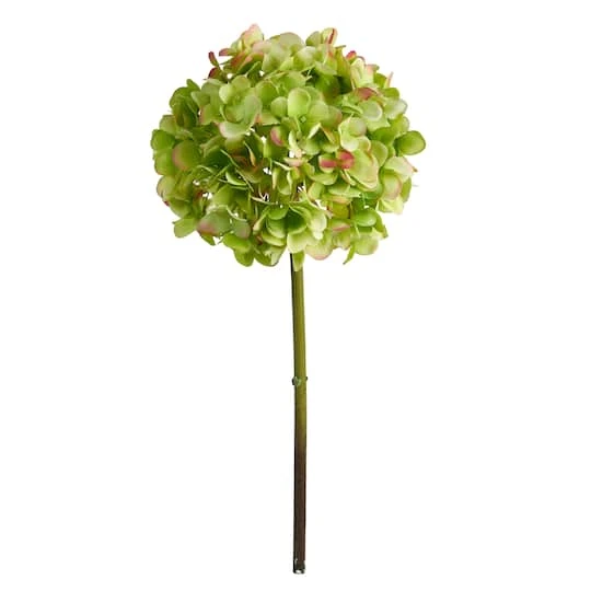 Green Hydrangea Artificial Flower Stem, 3ct. 3 Green Hydrangea Artificial Flower Stem, 3ct.