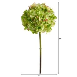 Green Hydrangea Artificial Flower Stem, 3ct. 8 Green Hydrangea Artificial Flower Stem, 3ct. -Michaels D293261S 2