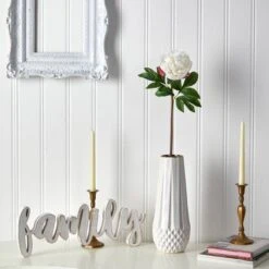 White Peony Artificial Flower Stem, 3ct. -Michaels D293273S 3