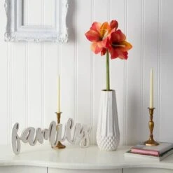 Orange Amaryllis Artificial Flower Stem, 3ct. -Michaels D293286S 3