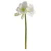 White Amaryllis Artificial Flower Stem, 3ct. -Michaels D293287S 1