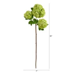 Green Snowball Hydrangea Artificial Flower Stem, 2ct. 8 Green Snowball Hydrangea Artificial Flower Stem, 2ct. -Michaels D293289S 2