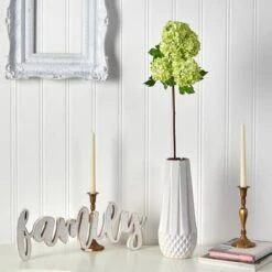 Green Snowball Hydrangea Artificial Flower Stem, 2ct. 9 Green Snowball Hydrangea Artificial Flower Stem, 2ct. -Michaels D293289S 3