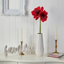 Red Amaryllis Artificial Flower Stem, 3ct. -Michaels D293291S 3