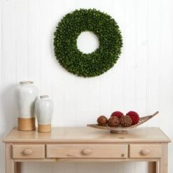 24" Green Boxwood Wreath -Michaels D293298S 12