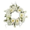 20" White Peony & Hydrangea Wreath -Michaels D293310S 1