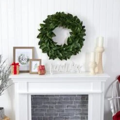 30" Magnolia Leaf Wreath -Michaels D293333S 4