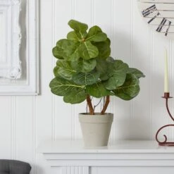 22" Fiddle Leaf In Stone Planter -Michaels D293363S 12