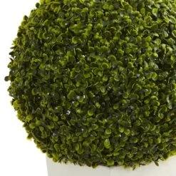 2.5ft. Boxwood Ball Topiary In White Tower Planter 8 2.5ft. Boxwood Ball Topiary In White Tower Planter -Michaels D293390S 12