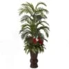 5ft. Areca & Mixed Greens Plant In Bamboo Planter -Michaels D293824S 11