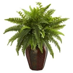 20" Boston Fern Plant In Decorative Planter -Michaels D293839S 11 1