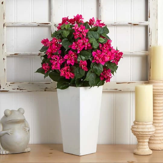 2.5ft. Bougainvillea In White Tower Planter 6 2.5ft. Bougainvillea In White Tower Planter - Image 4