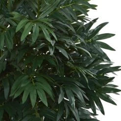 3ft. Double Bamboo Palm Tree In White Tower Vase -Michaels D293864S 12