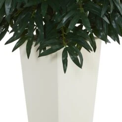3ft. Double Bamboo Palm Tree In White Tower Vase -Michaels D293864S 13