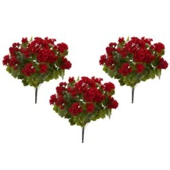 Red Geranium Bush, 3ct. -Michaels D293880S 4