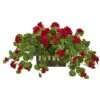 15'' Geranium In Decorative Planter -Michaels D293890S 1