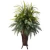 4ft. Mixed Greens & Cattails In Stand Planter -Michaels D293913S 11