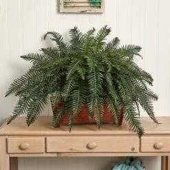 2.5ft. River Fern In Wood Planter -Michaels D293951S 15