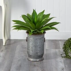 2ft. Agave Plant In Vintage Metal Planter -Michaels D293995S 3