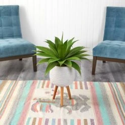 2.5ft. Agave Plant In White Planter With Stand -Michaels D293998S 4