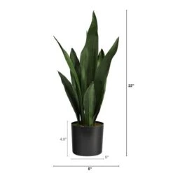 22" Potted Snake Plant -Michaels D294005S 2