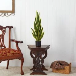 2.5ft. Potted Variegated Snake Plant -Michaels D294013S 3