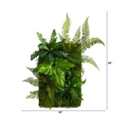 24" Mixed Foliage Artificial Wall Mat -Michaels D294025S 2
