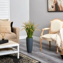 3ft. Onion Grass Plant In Gray Planter -Michaels D294045S 4