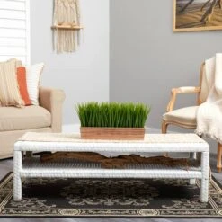 10" Vanilla Grass Plant In Decorative Planter -Michaels D294179S 5