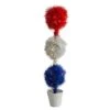 2ft. Red, White & Blue Americana Topiary Plant With 35 Warm LED Lights -Michaels D294215S 11