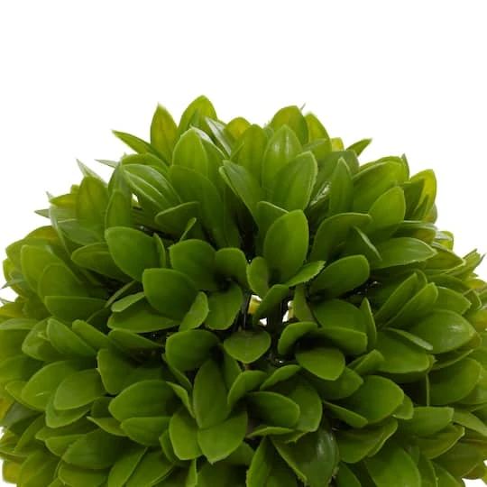 10" Boxwood Topiary In Decorative Planter 7 10" Boxwood Topiary In Decorative Planter - Image 5