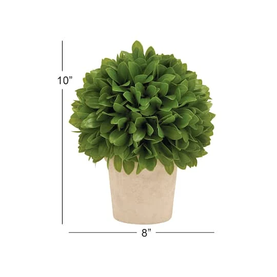 10" Boxwood Topiary In Decorative Planter 8 10" Boxwood Topiary In Decorative Planter - Image 6