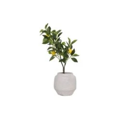 Hello Honey® 2ft. Faux Lemon Tree In Cement Pot -Michaels D319767S 6