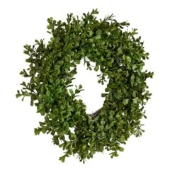 Hello Honey® 13" Green Boxwood Wreath