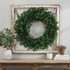 Hello Honey® 13" Green Boxwood Wreath -Michaels D322087S 2