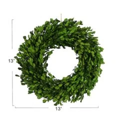 Hello Honey® 13" Green Boxwood Wreath -Michaels D322087S 4